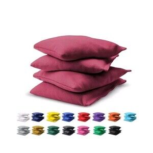 GoSports Cornhole Bean Bags Set of 4 - Regulation All Weather - 6 x 6", Burgandy